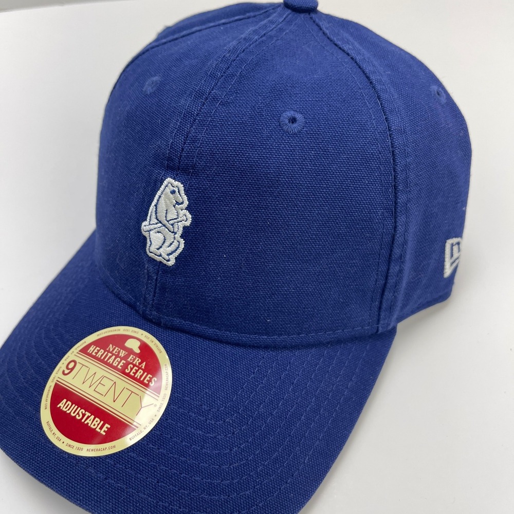 New Era 9TWENTY Chicago Cubs Cooperstown Baseball Bear Hat Adjustable Cap Blue